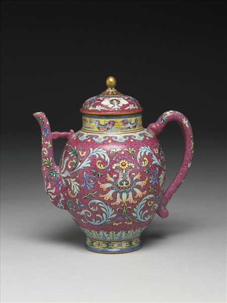 洋彩錦上添花壺