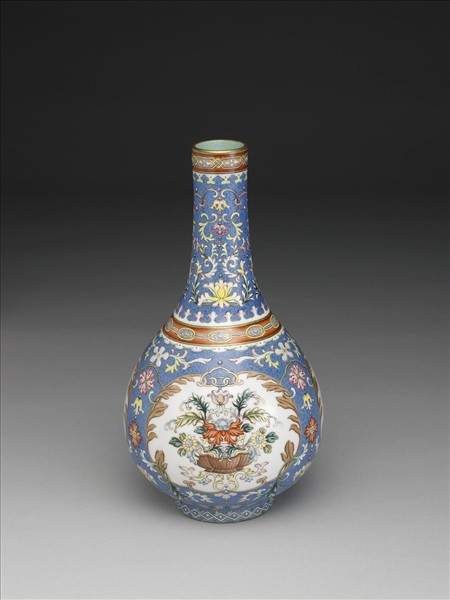 洋彩翠地錦上添花膽瓶