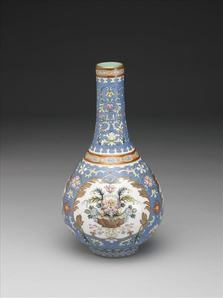 洋彩翠地錦上添花膽瓶