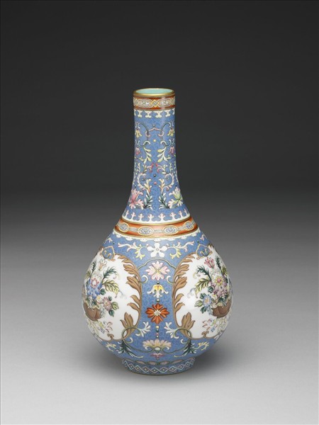 洋彩翠地錦上添花膽瓶