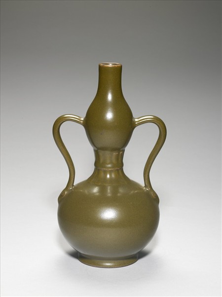 茶葉末釉雙耳葫蘆瓶