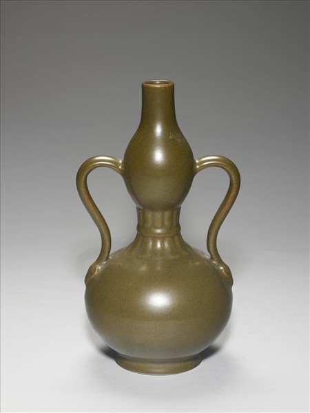 茶葉末釉雙耳葫蘆瓶