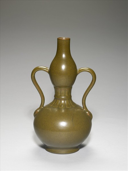 茶葉末釉雙耳葫蘆瓶