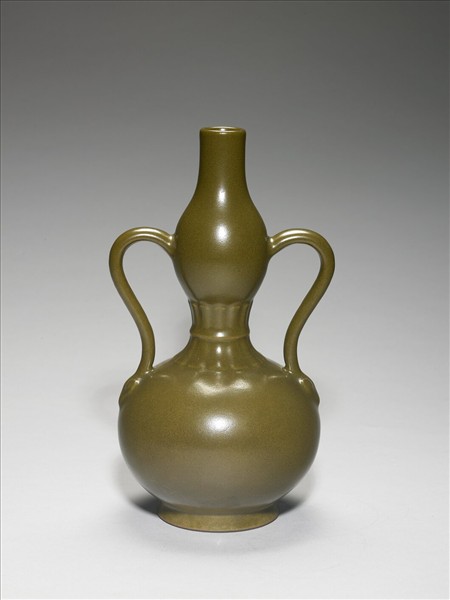 茶葉末釉雙耳葫蘆瓶