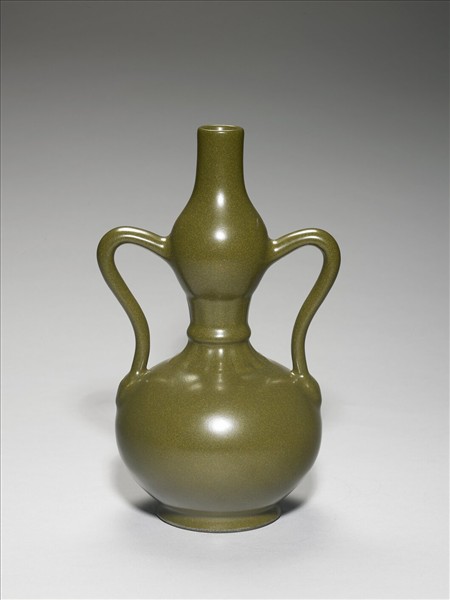 茶葉末釉雙耳葫蘆瓶