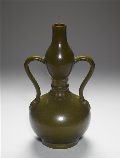 茶葉末釉雙耳葫蘆瓶