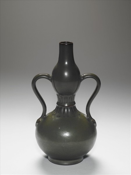 茶葉末釉雙耳葫蘆瓶