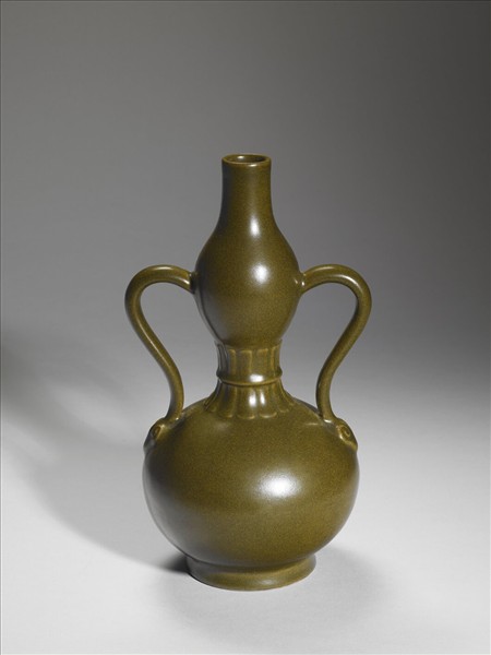 茶葉末釉雙耳葫蘆瓶