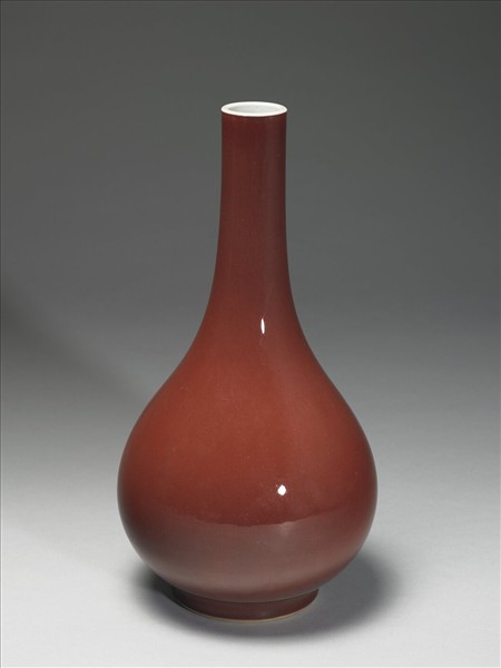 霽紅釉膽瓶