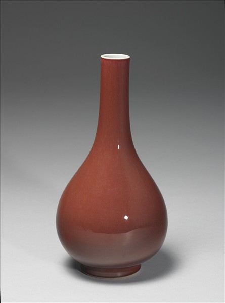 霽紅釉膽瓶