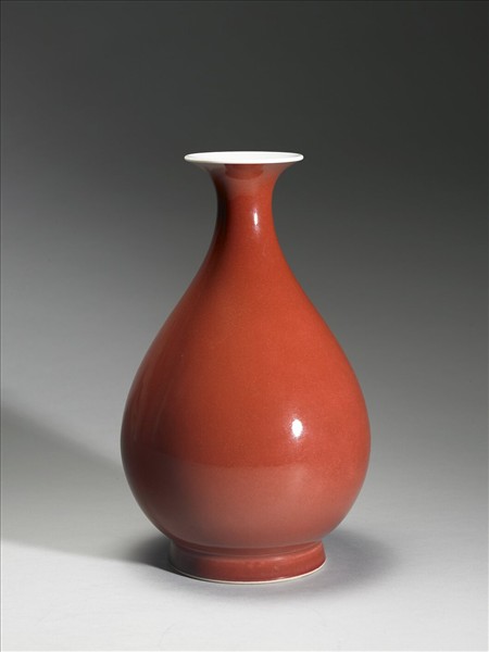 霽紅釉玉壺春瓶