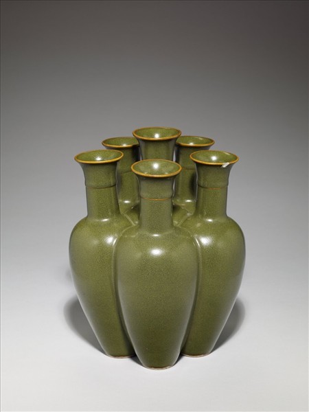 茶葉末釉六連瓶
