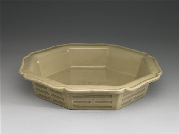 龍泉窯 青瓷八方洗