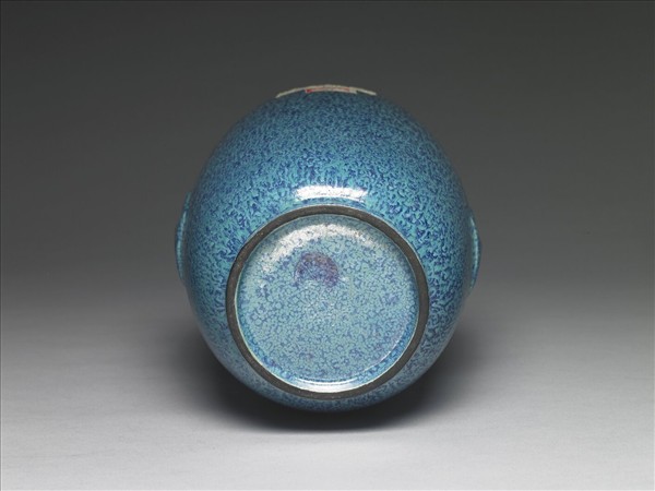 爐鈞釉雙耳罐