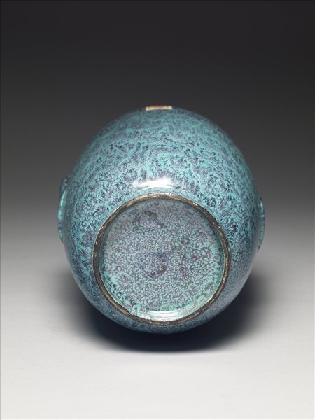 爐鈞釉雙耳罐