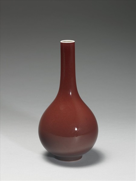 紅釉膽瓶