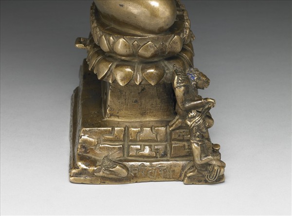 印度 喀什米爾 七世紀 黃銅 佛坐像