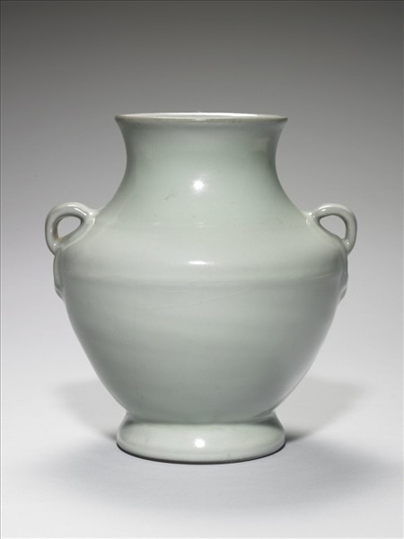 青瓷如意雙環瓶