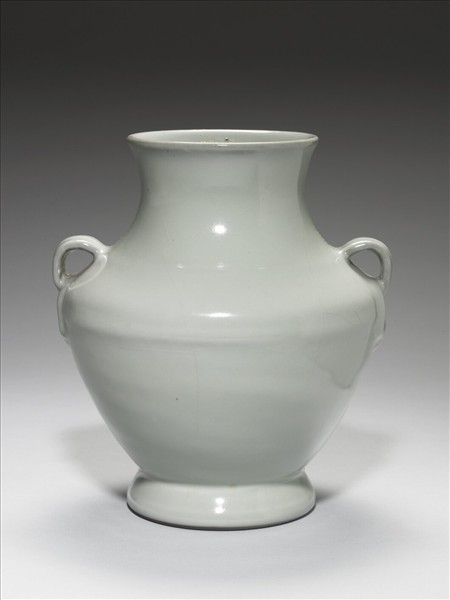 青瓷如意雙環瓶