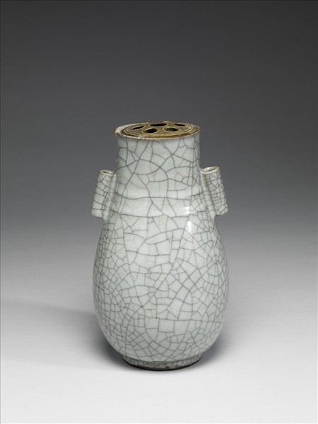 哥窯 青瓷貫耳瓶