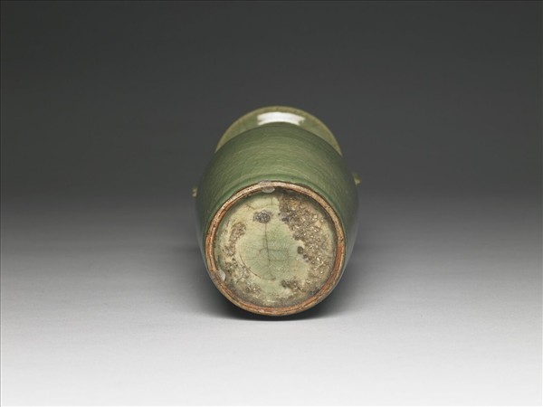 龍泉窯 青瓷魚耳紙槌瓶