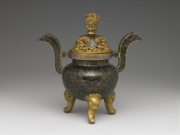 掐絲琺瑯香爐（五供）