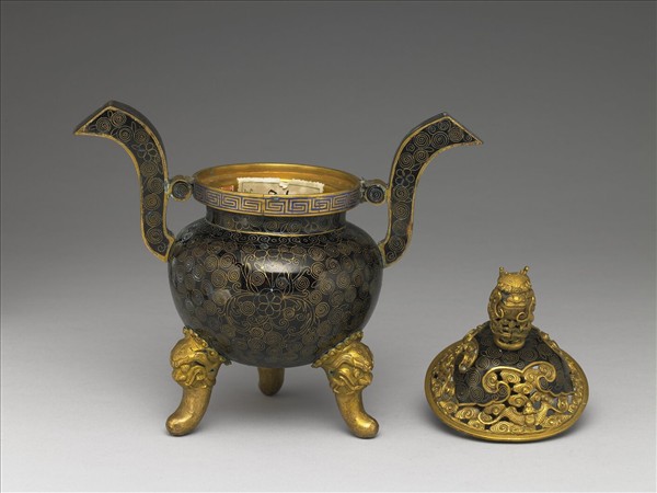 掐絲琺瑯香爐（五供）