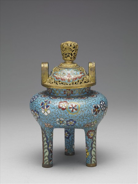 掐絲琺瑯香爐（五供）