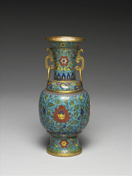 掐絲琺瑯瓶（五供）