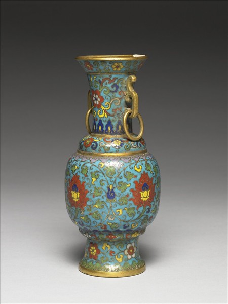 掐絲琺瑯瓶（五供）