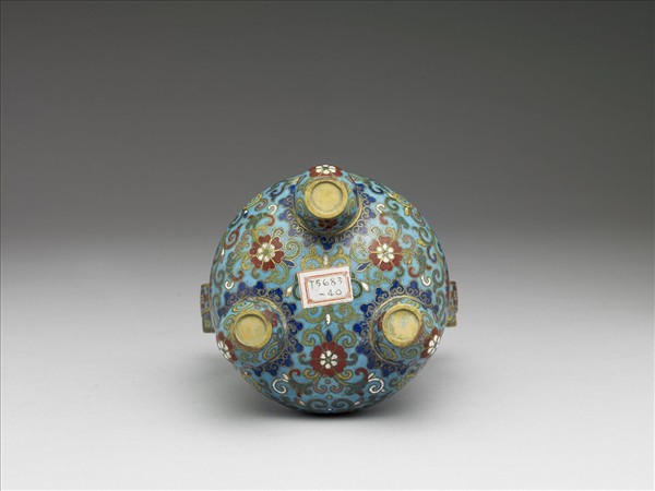 掐絲琺瑯香爐（五供）