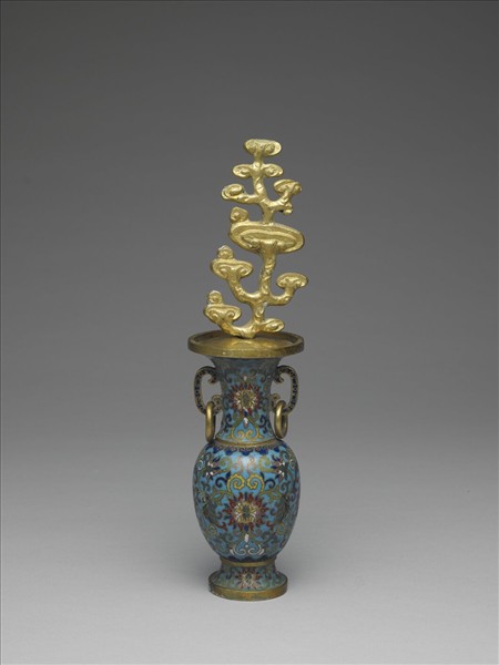 掐絲琺瑯瓶（五供）