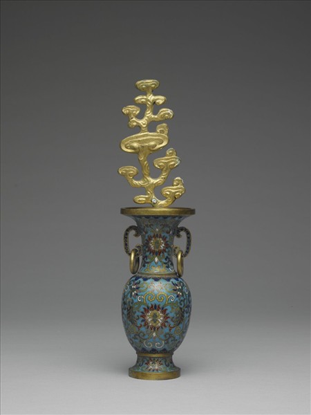 掐絲琺瑯瓶（五供）