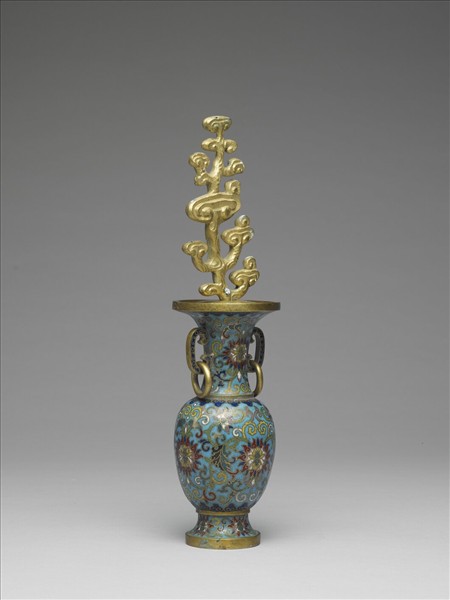 掐絲琺瑯瓶（五供）