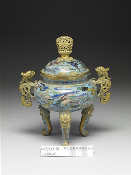 掐絲琺瑯香爐（五供）