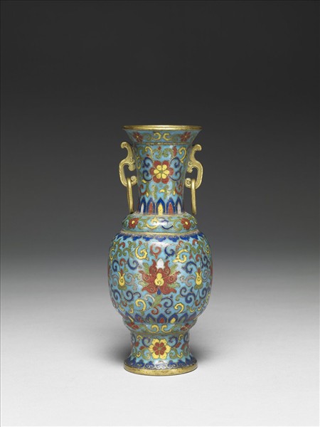 掐絲琺瑯瓶（五供）