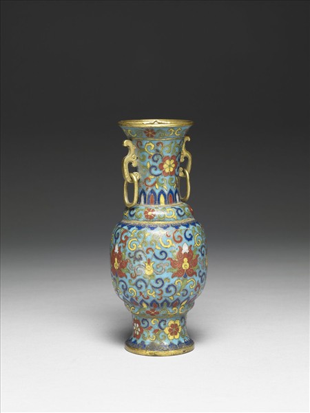 掐絲琺瑯瓶（五供）