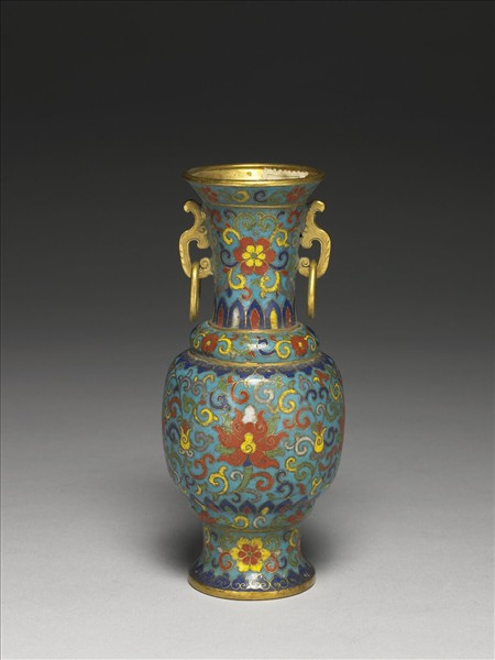 掐絲琺瑯瓶（五供）