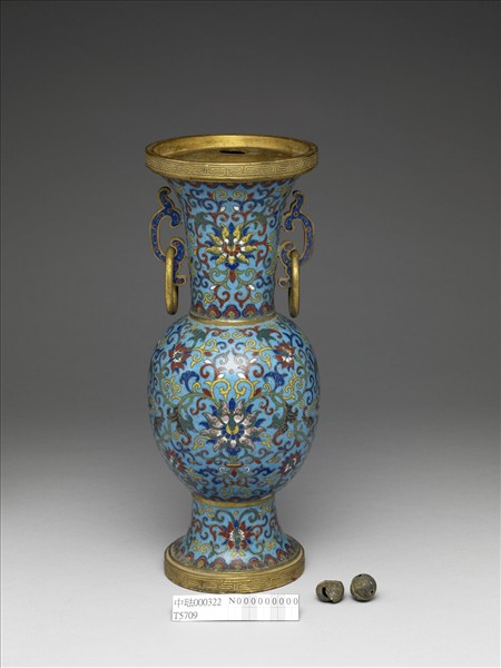 掐絲琺瑯瓶（五供）