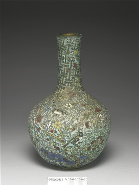 掐絲琺瑯直口瓶