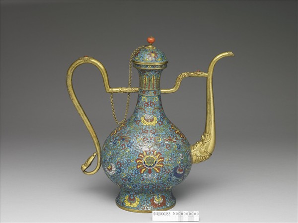 掐絲琺瑯執壺