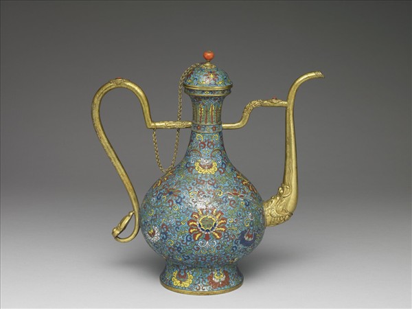 掐絲琺瑯執壺