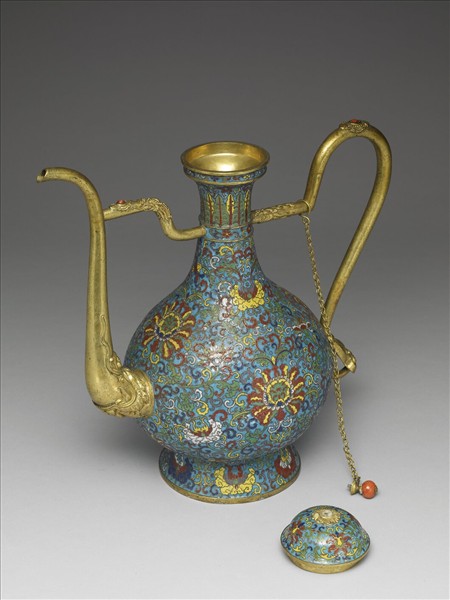 掐絲琺瑯執壺