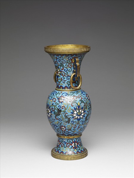 掐絲琺瑯瓶（五供）