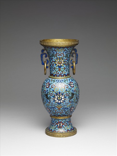 掐絲琺瑯瓶（五供）