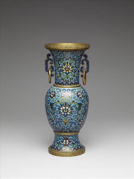 掐絲琺瑯瓶（五供）