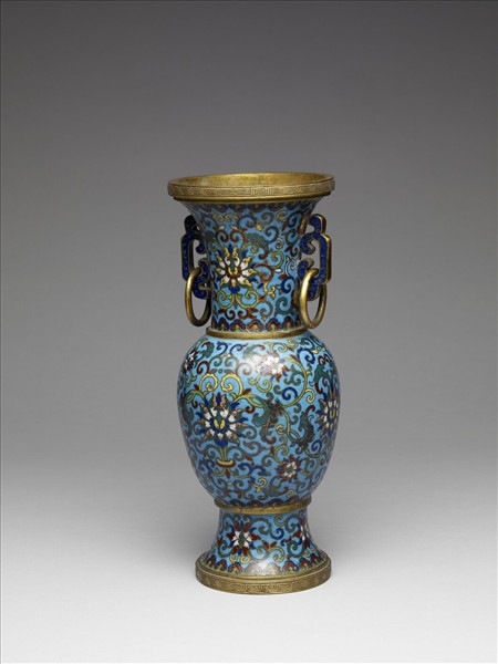 掐絲琺瑯瓶（五供）