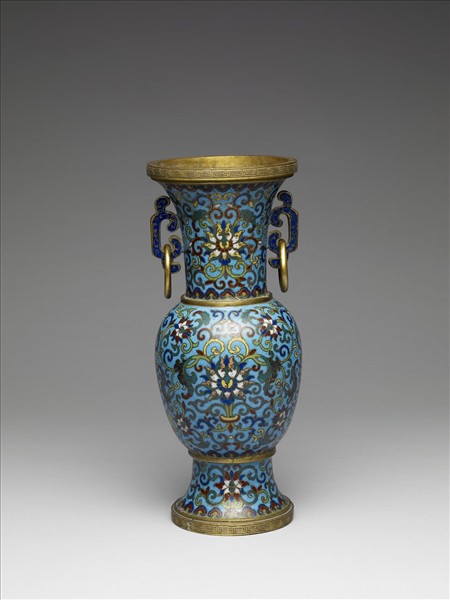 掐絲琺瑯瓶（五供）