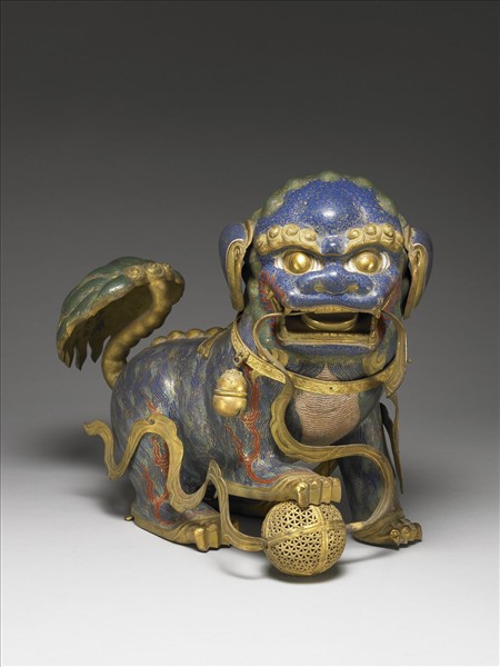 掐絲琺瑯獅子