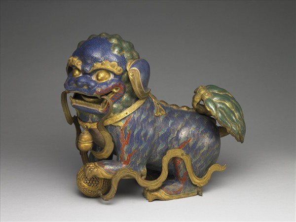 掐絲琺瑯獅子